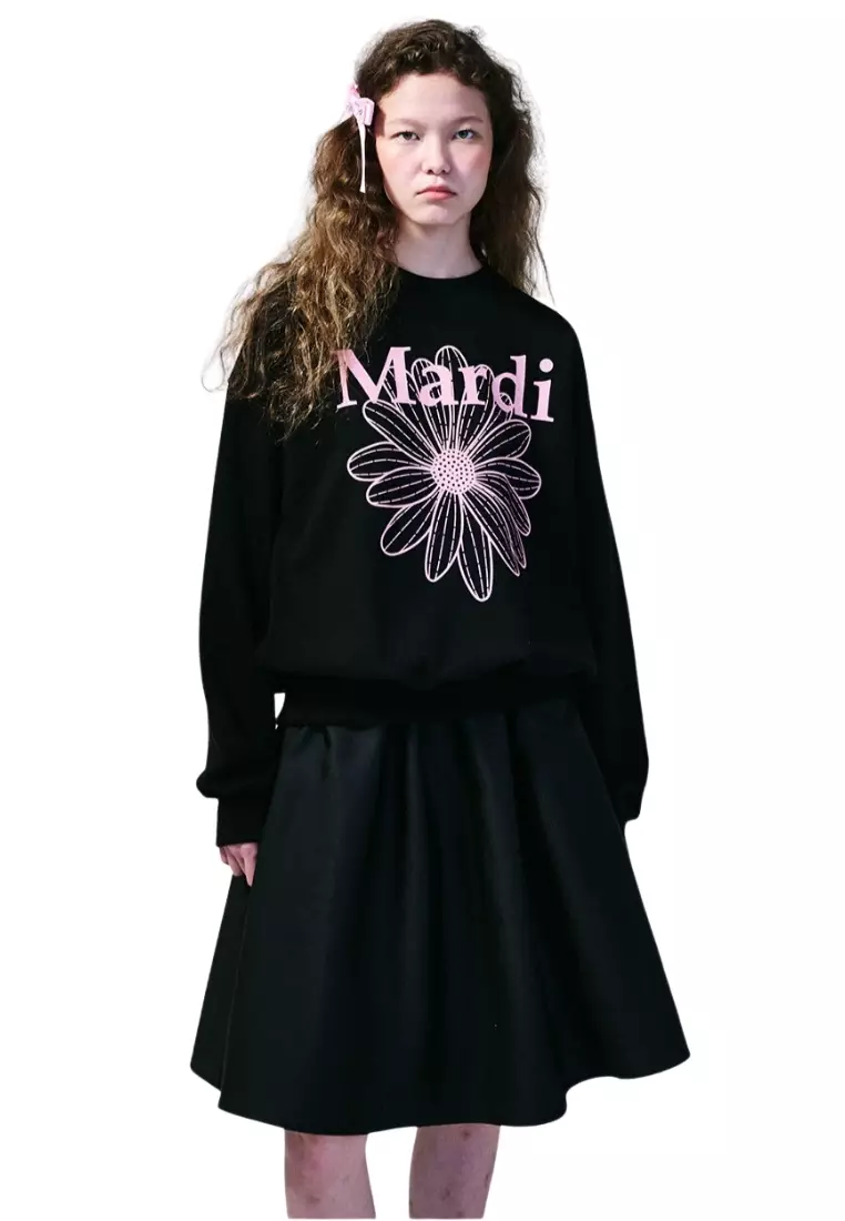 Sweatshirt Flowermardi - Black Pink