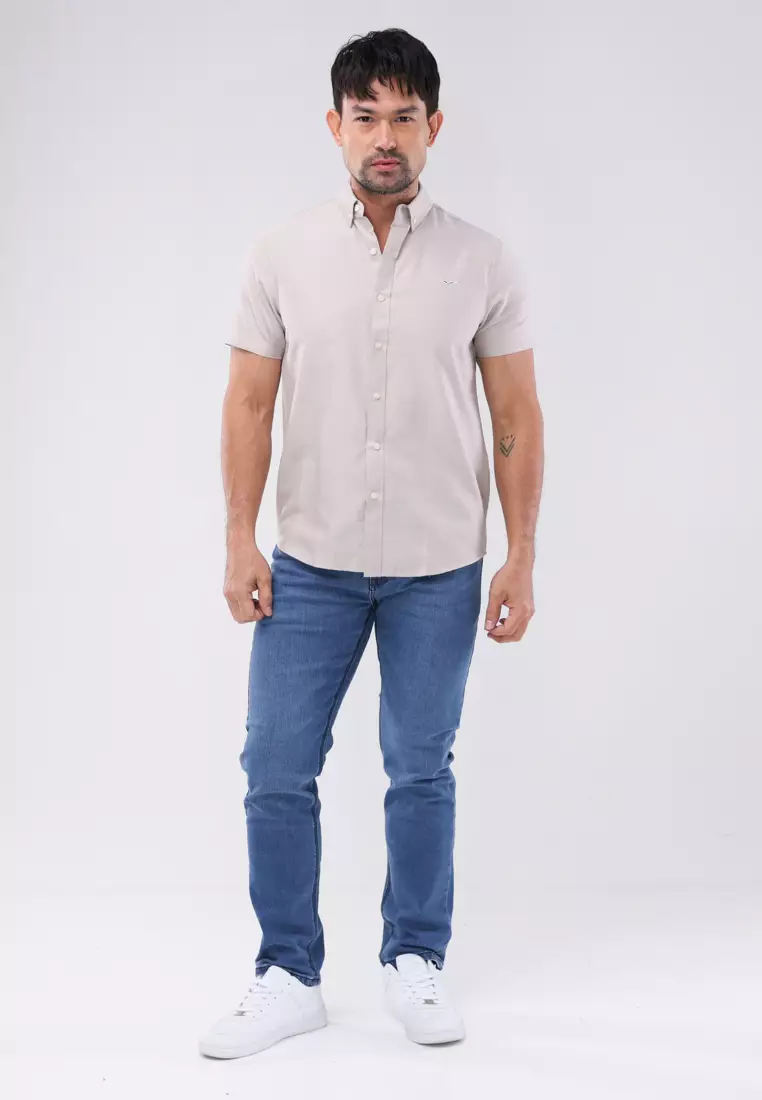 Woven Oxford Polo Short Sleeves