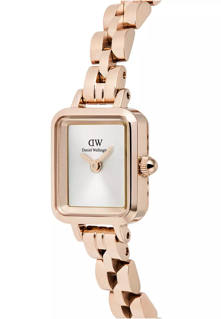 Quadro Mini Arch 3-Link White Silver Sunray Rose Gold Women Watch stainless steel watch DW Official Authentic Original jam tanggan perempuan DW jam tangan