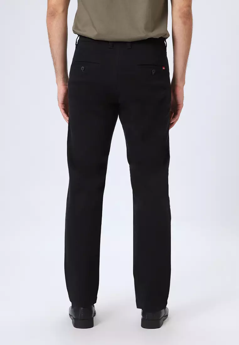 THAYER CHINOS - JET BLACK Celana Panjang - Bottoms Man Reguler Fit