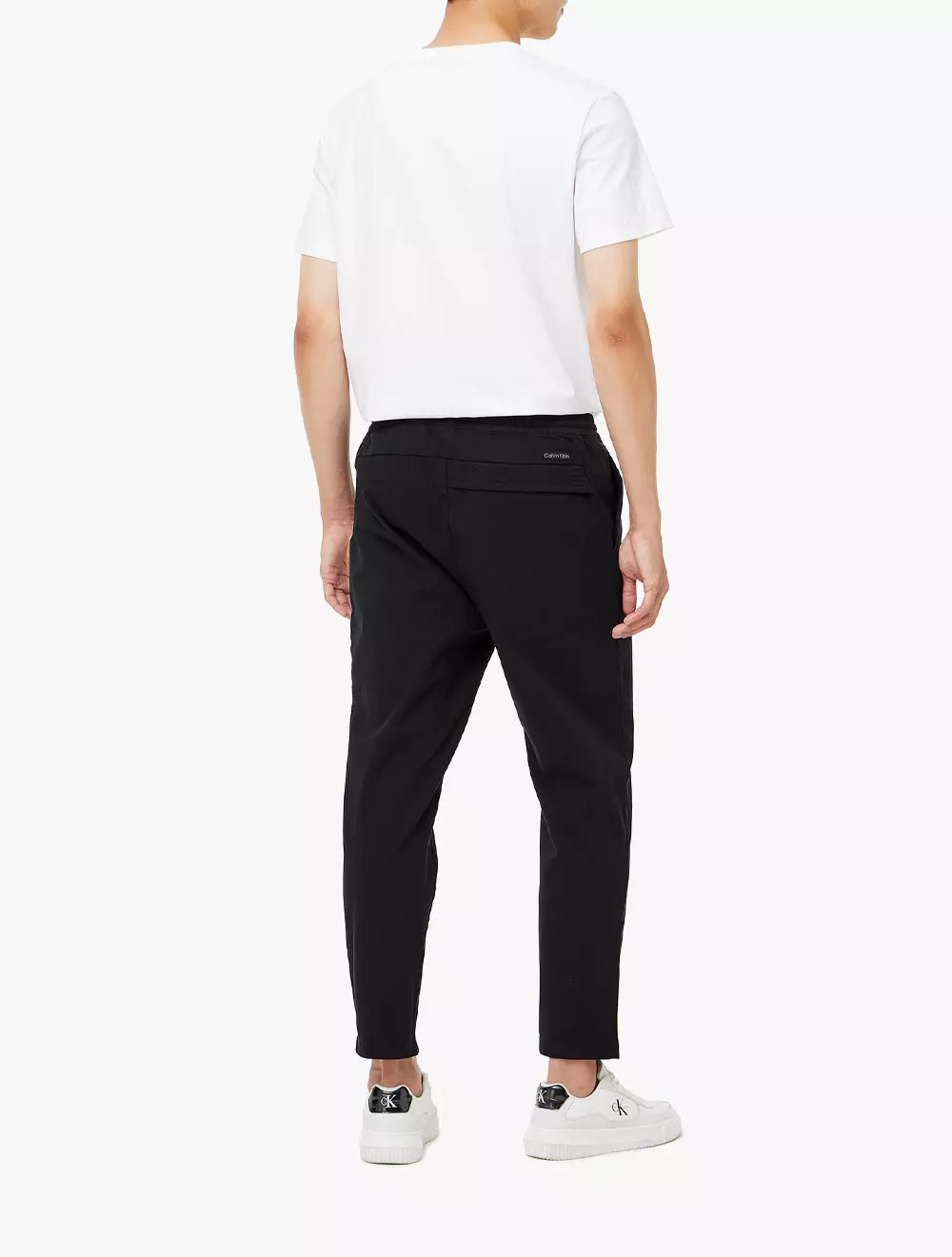 Calvin Klein Jeans - Slim Drawcord Chino Pants - Black - black