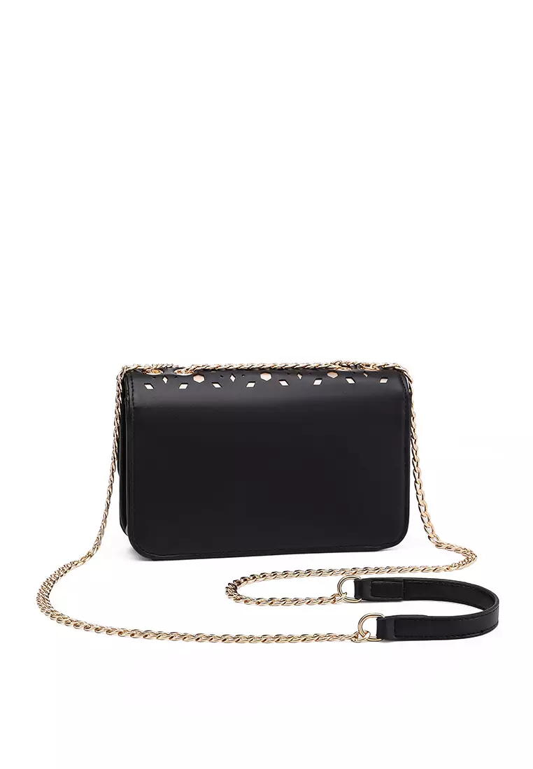 GYKACO YUI Black- Tas Wanita Sling Bag - Fashion Top Handle Bag (Import)