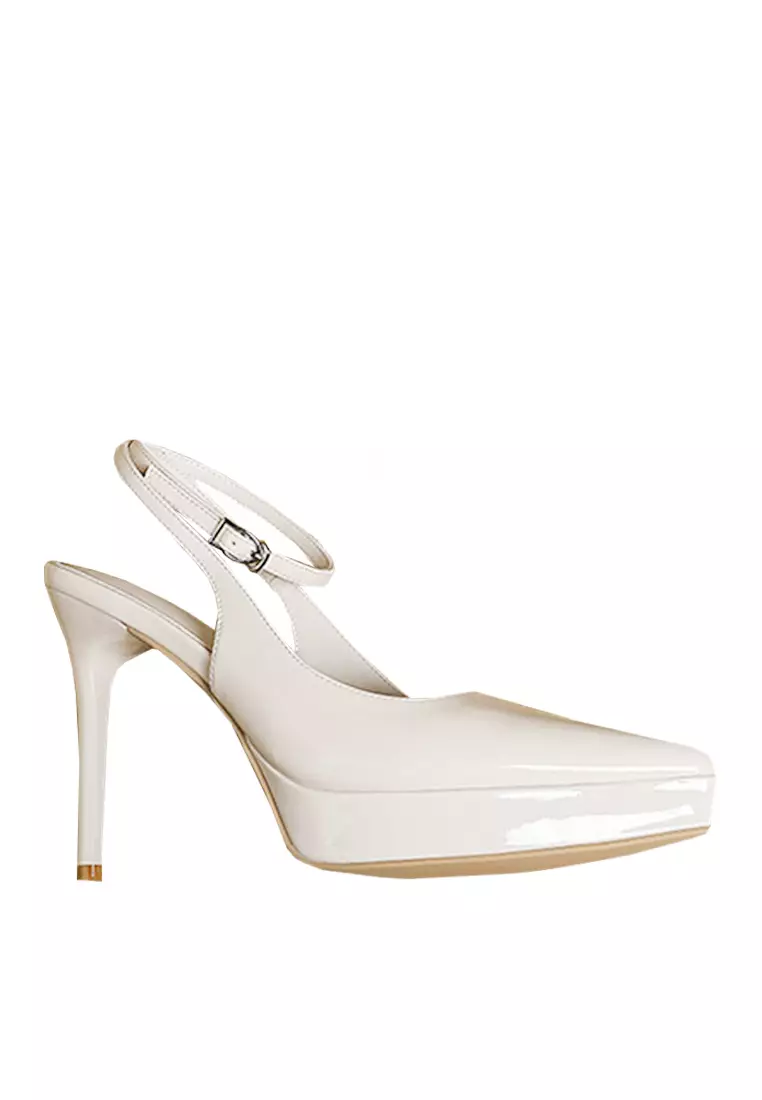 White new arrivals strappy pumps