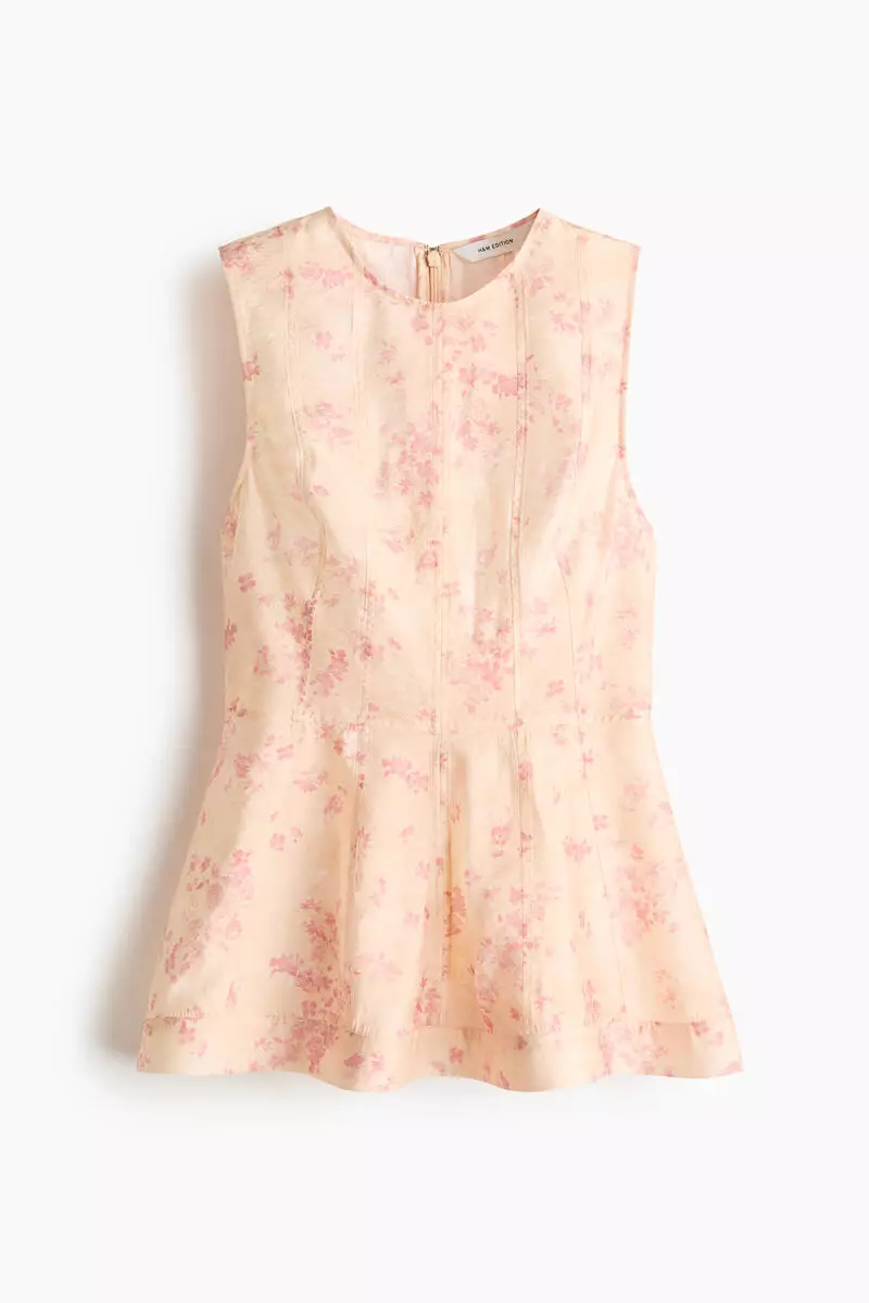 Sleeveless peplum top