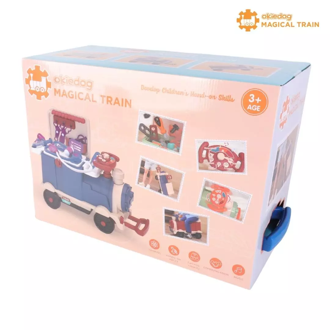 Okiedog Magical Train Kitchen - Mainan Playhouse, Mainan Kereta