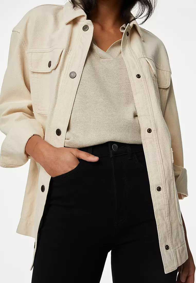 Magic Shaping Denim Knee Length Shorts