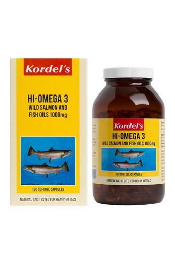 Kordel's yellow KORDEL'S HI-OMEGA 3 WILD SALMON + FISH OILS 1000 mg 180's 11C9FES4D31F78GS_1