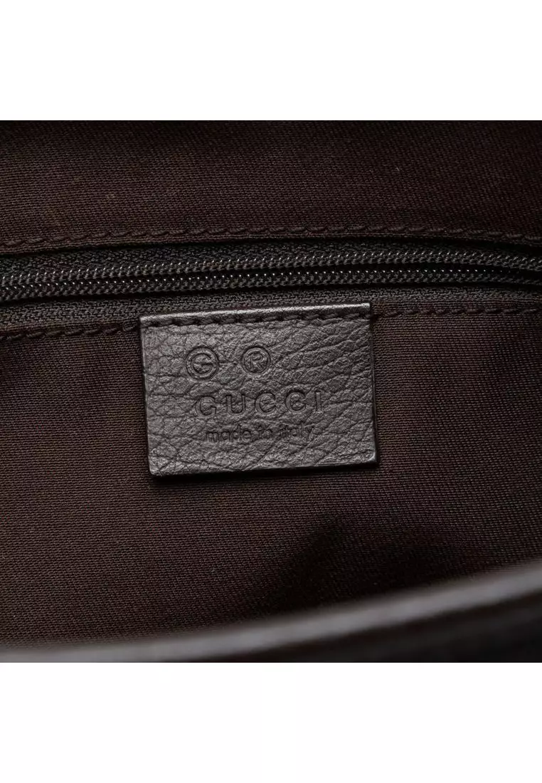 Pre-Loved Gucci Gg Denim Abbey D Ring Crossbody