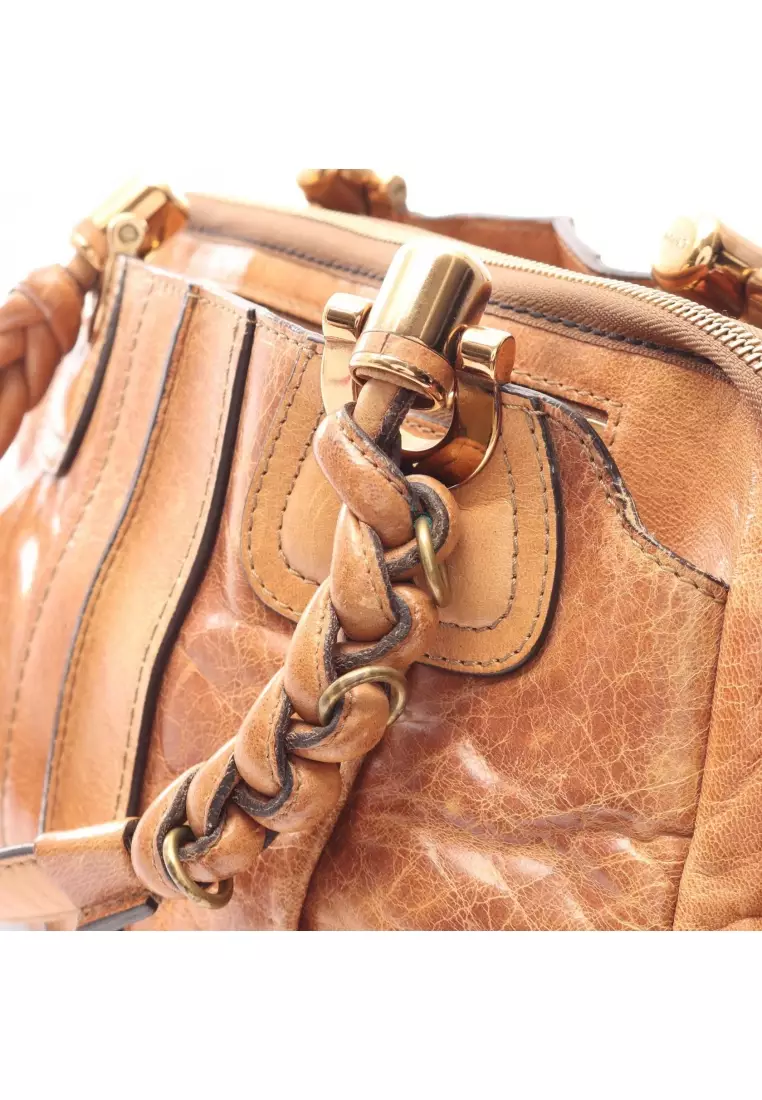 Buy Chloé Pre-Loved Chloé ELOISE Handbag leather Brown Online