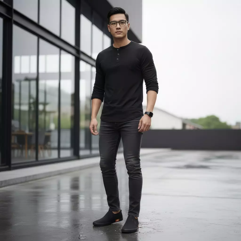 Paulmay Sepatu Slipon Pria Wanita Kyoto - Black