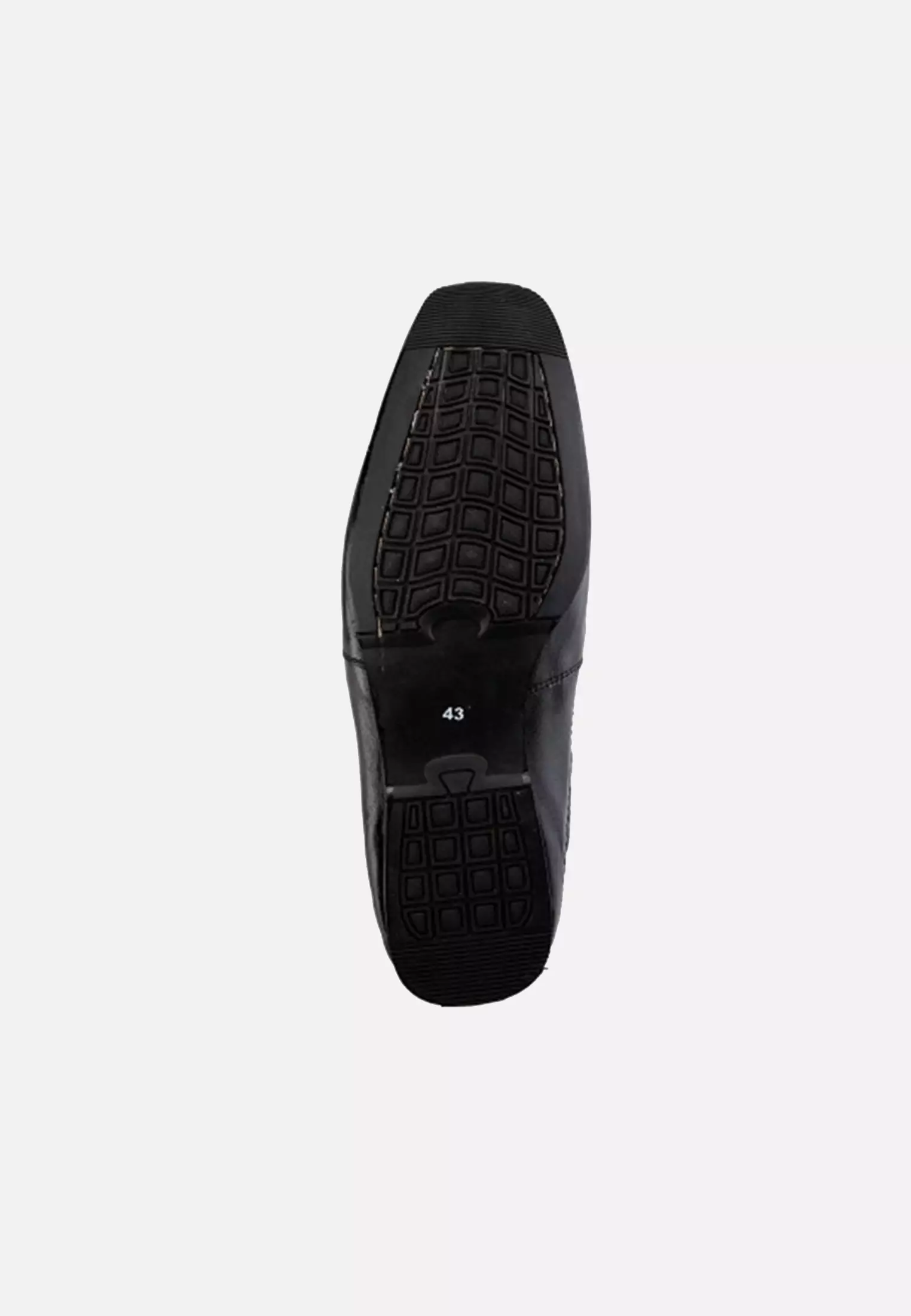 Neo Sepatu Loafer Semi Formal Shoes Slip On Kulit Asli - Black