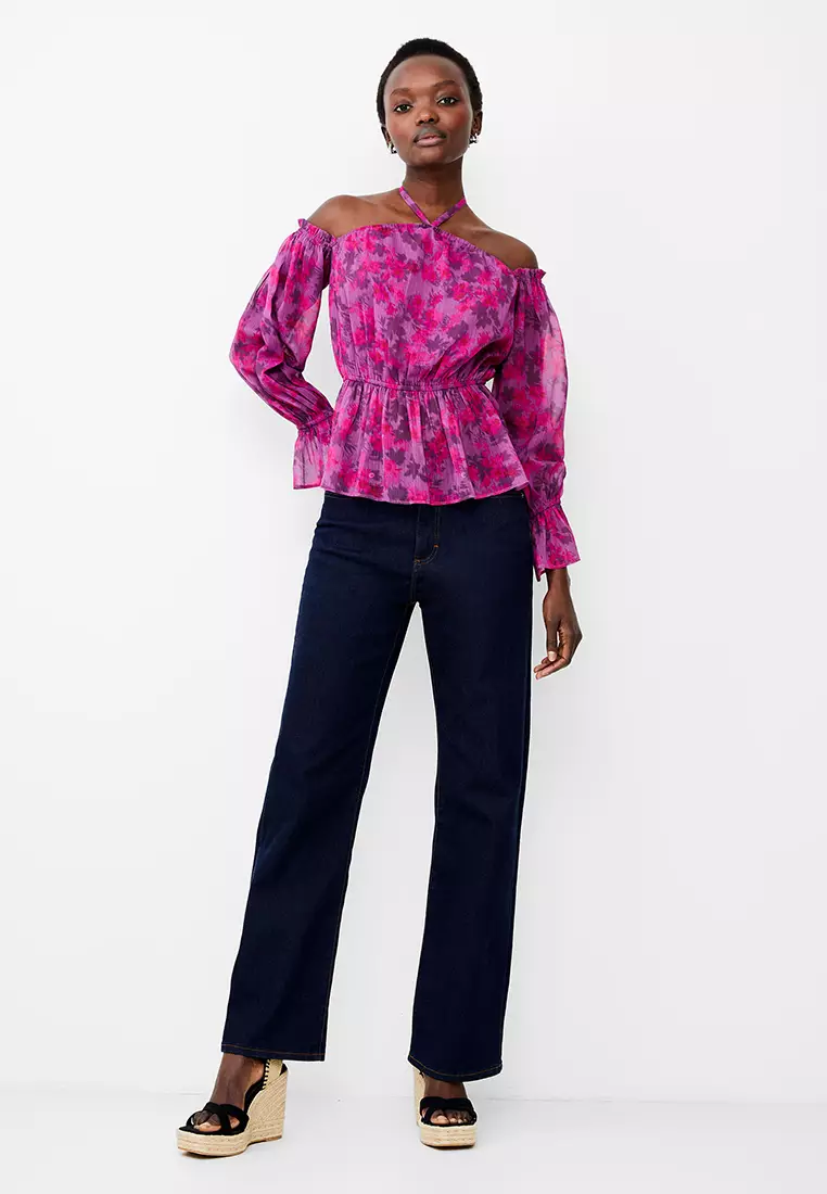 ARLA HALLIE CRINKLE BLOUSE