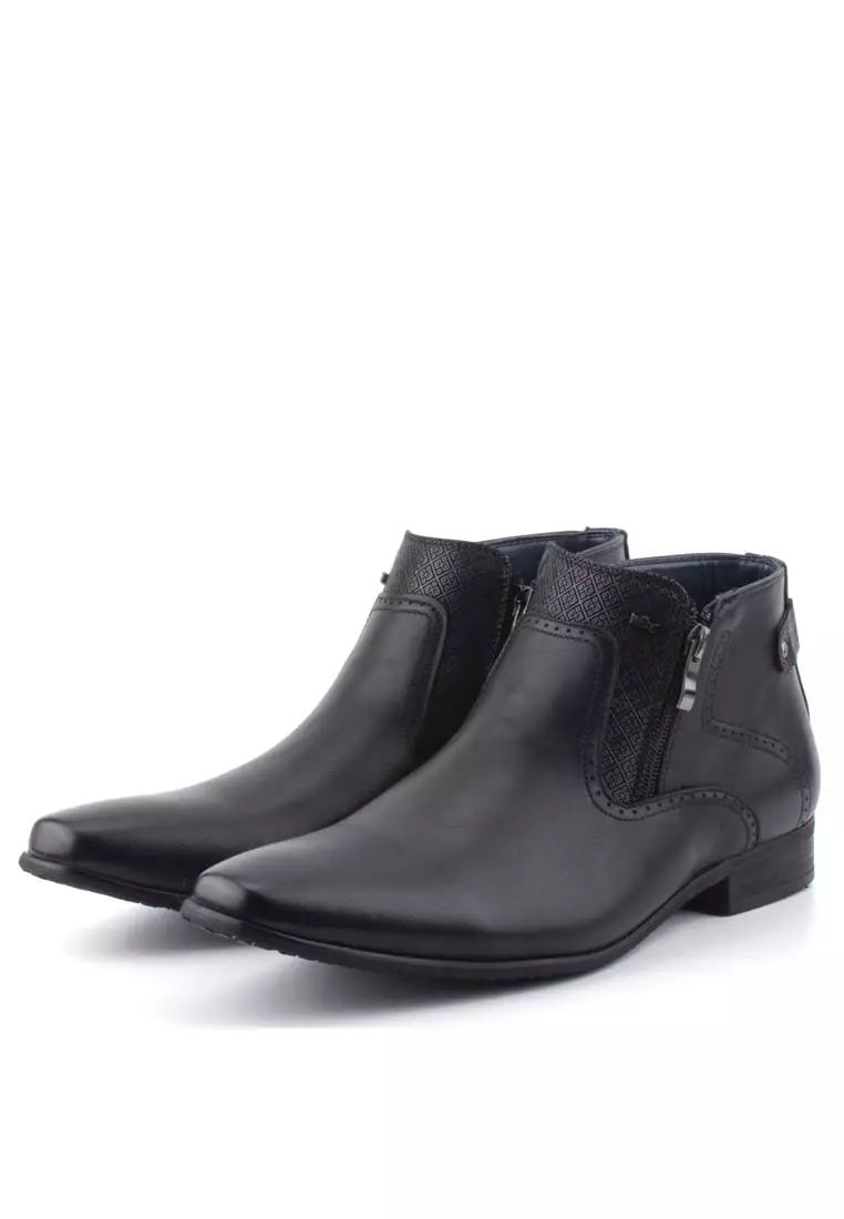 Mens black ankle on sale boots