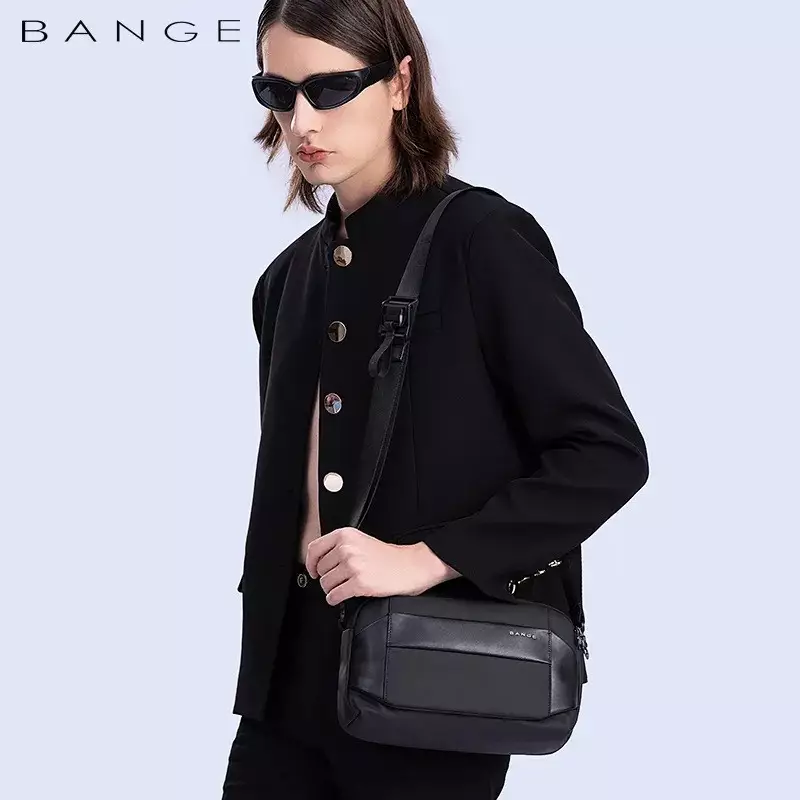 Bange BG7717 Tas Selempang Bange Sling Bag Shoulder Chest Bag Pria - Black