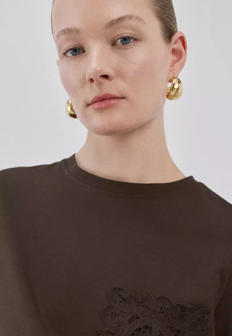 Embroidered Cotton T-Shirt