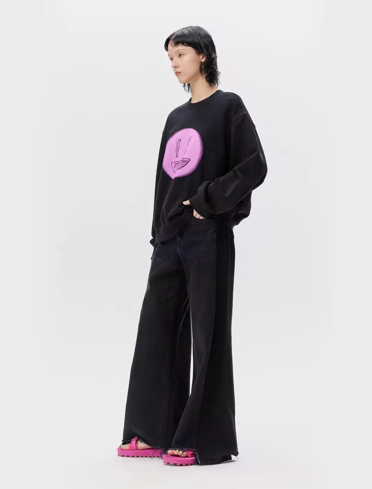 JNBY Women's Graphic Print Loose Hoodie