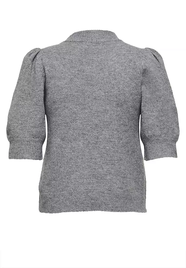 Half Sleeves Pullover Knit Sweater