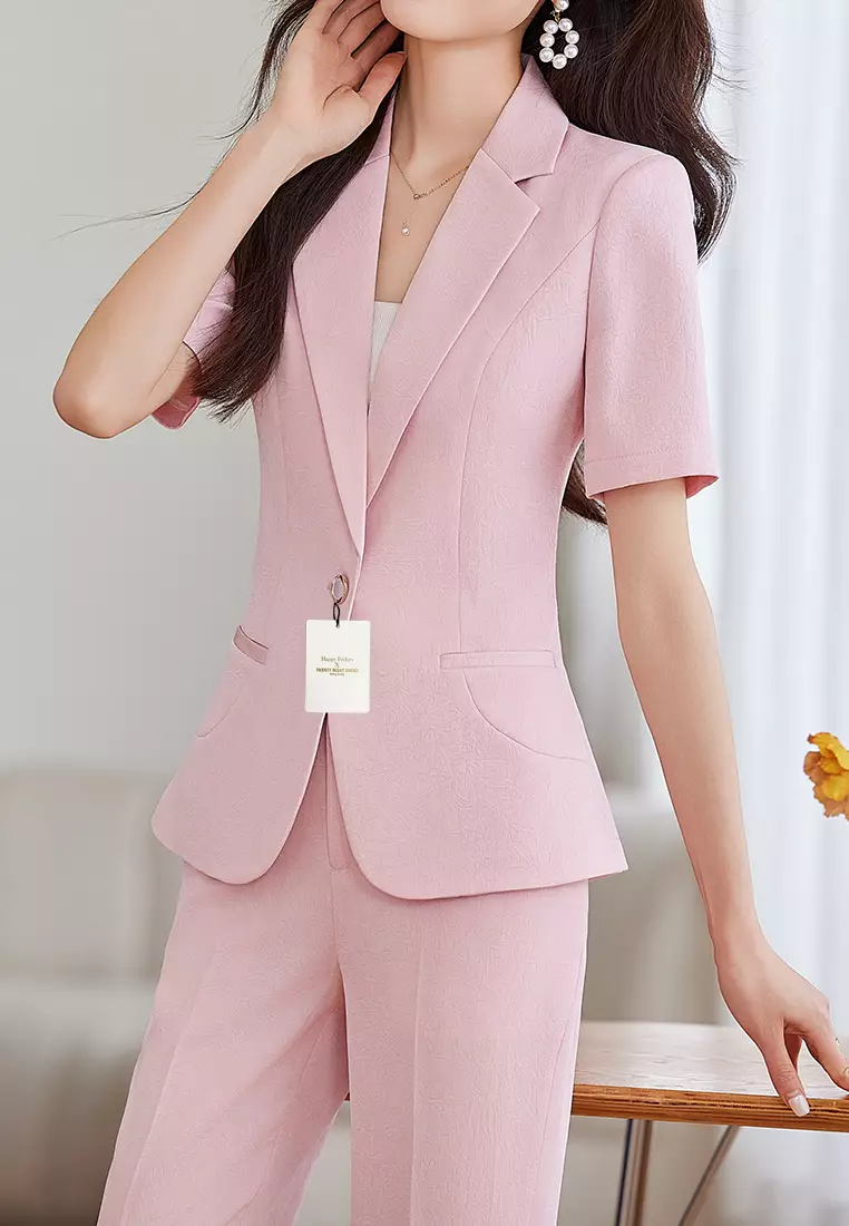 Textured Slim Fit Suit Jacket YGH-EY8970