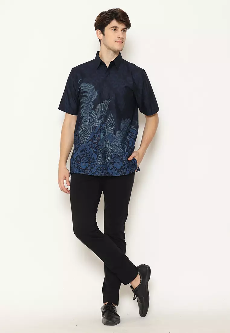Hadinata Batik Kemeja Pendek Superfine Sidharta Salma