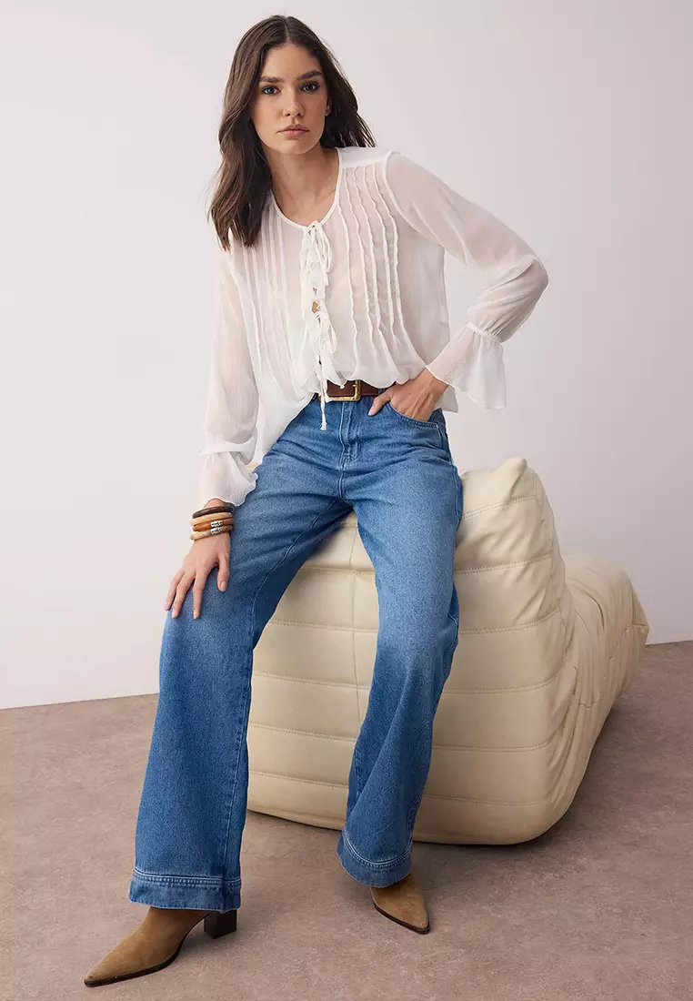Mavi Normal Bel Wide Leg Jeans Twoaw26Je00006