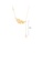 Glamorousky white Fashion Simple Plated Gold Leaf Tassel Imitation Pearl Necklace B9C56AC3568484GS_2