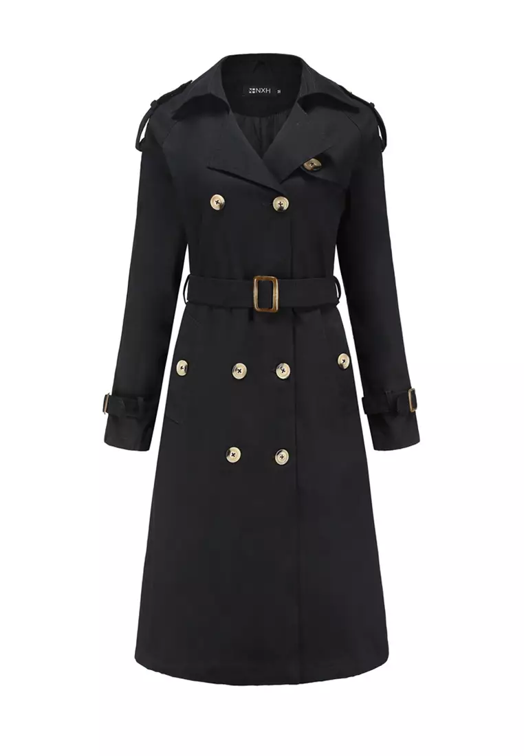 Next black deals trench coat