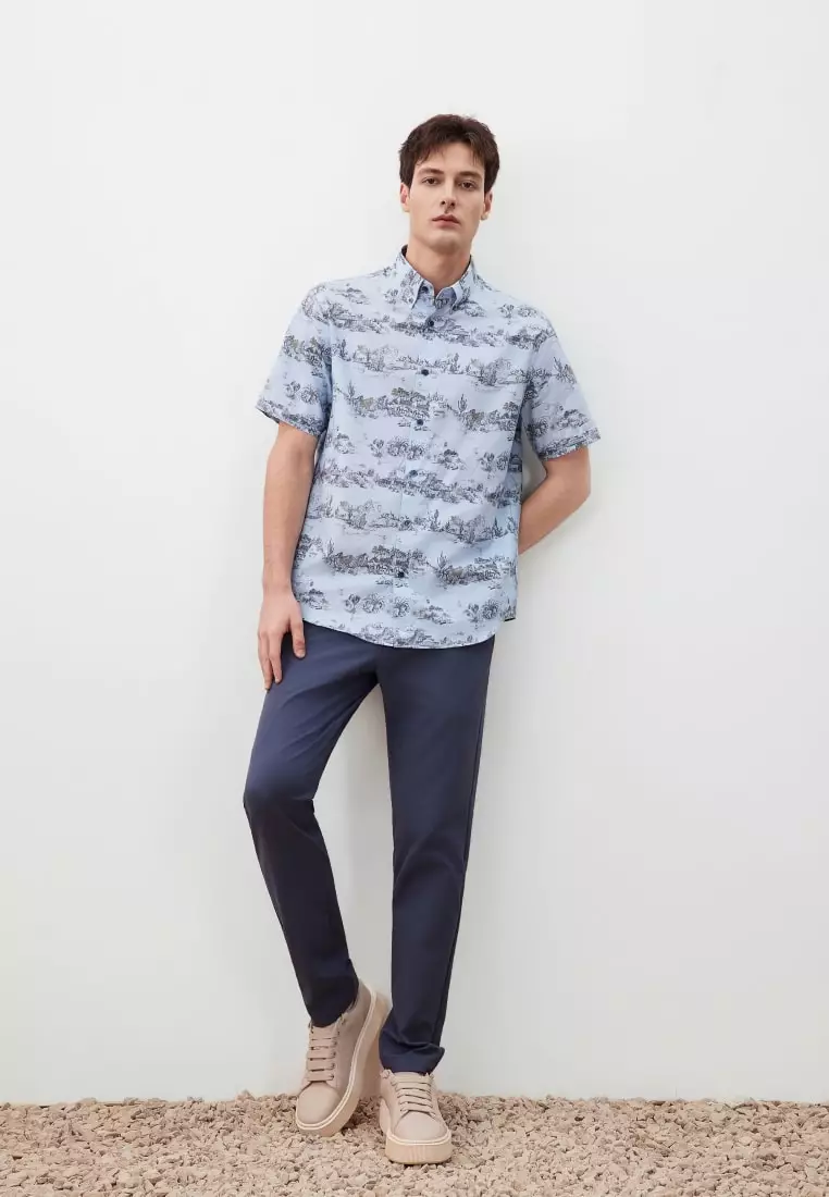 G2000 Multi-Way Stretch Comfort Extra Slim Fit Twill Casual Pants