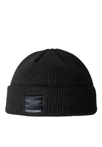 Twenty Eight Shoes black Patch Knitted Dome Cap GD-S655 7C3D0ACF0EDA7AGS_1