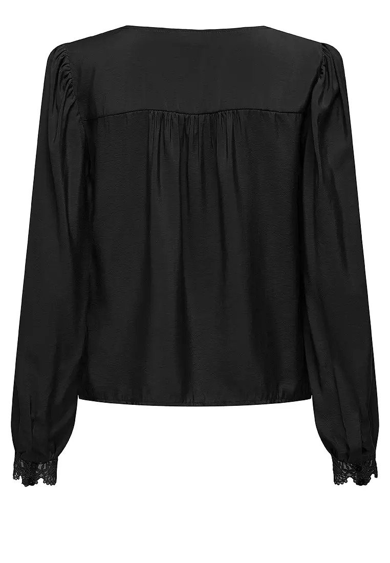 Camille Long Sleeve Lace V-Neck Top