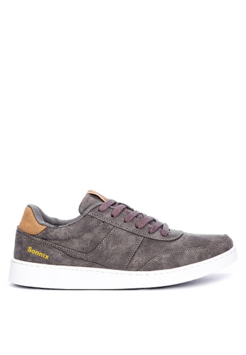 SONNIX grey Croydon Laced-Up Sneakers ED85ESH8991511GS_1