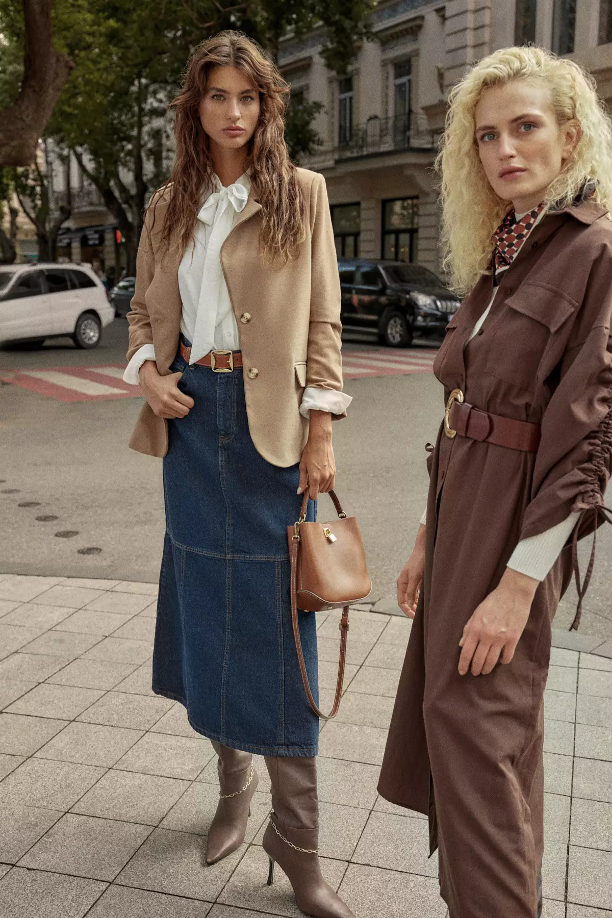 MODEST Belted Midi Dress