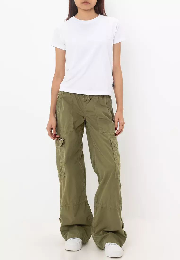 Vintage Elastic Cargo Pants