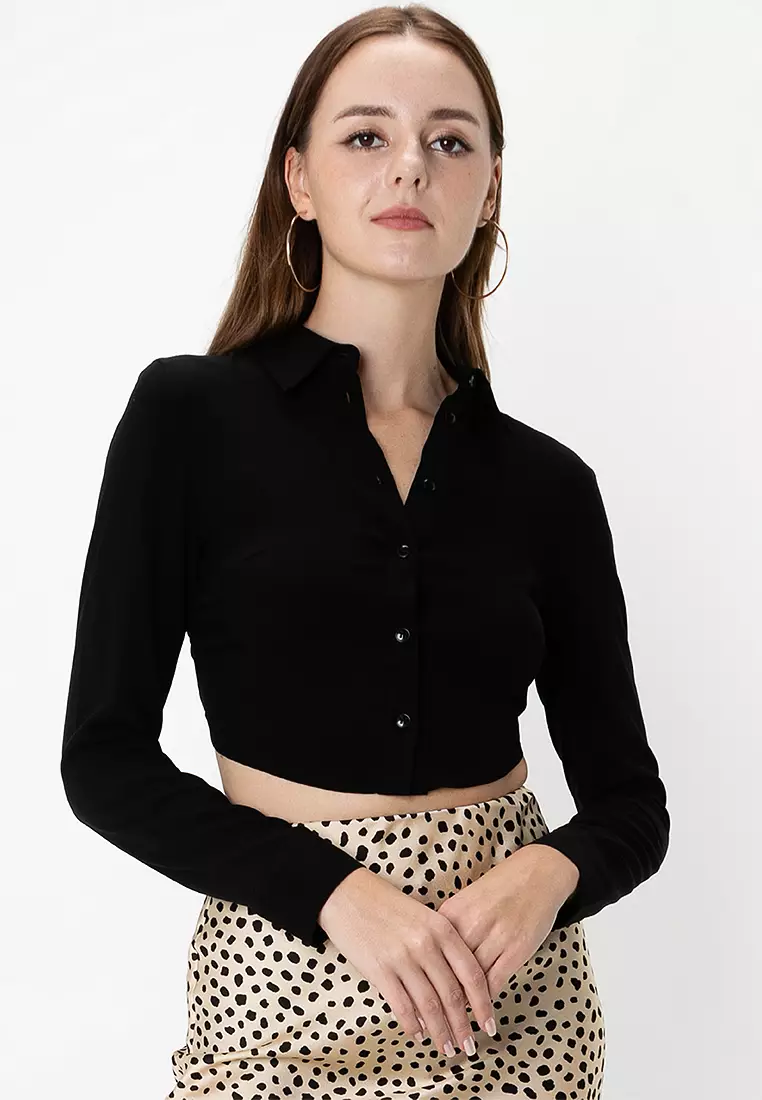 Crop Shirt With Open Back