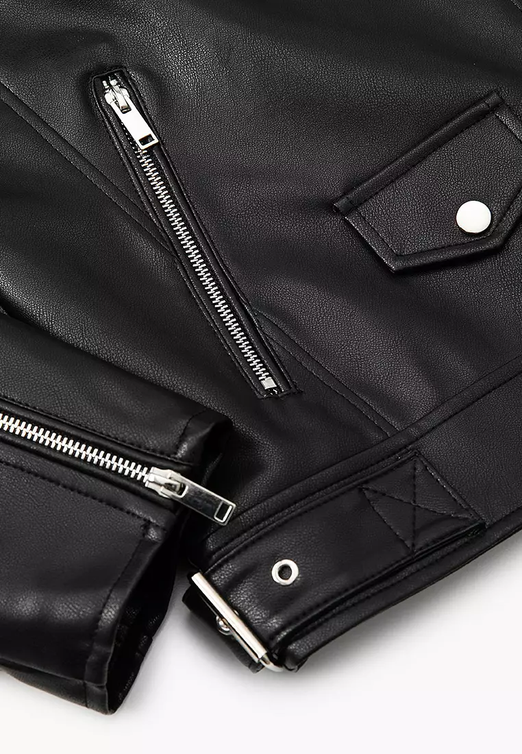 Faux Leather Jacket