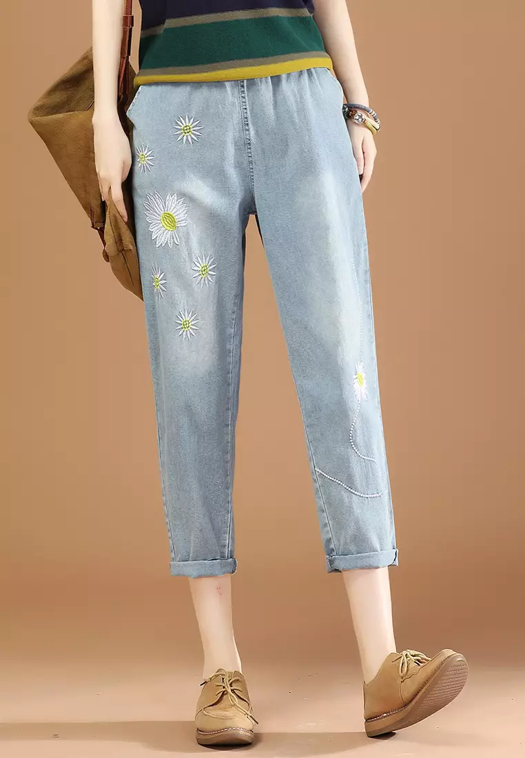 Buy A IN GIRLS Jeans With Elastic Waist 2024 Online ZALORA Singapore