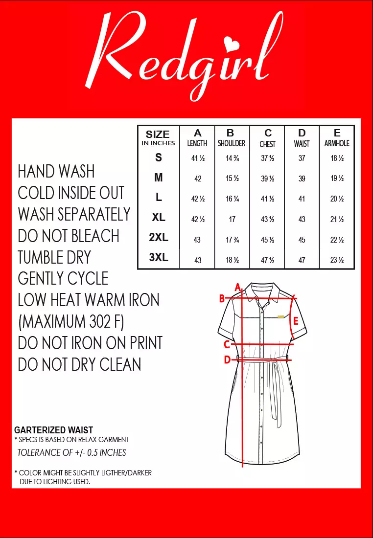 Woven Bold Twill Short Sleeves Collared Dress