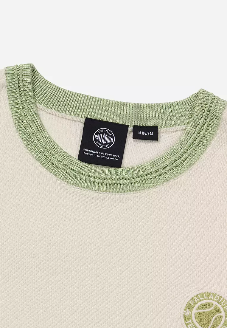 WOMEN'S TENNIS CLUB COLOR BLOCKS CROPPED TOP