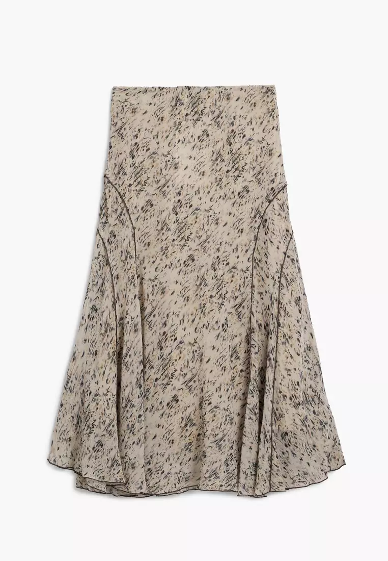 Wild midi skirt