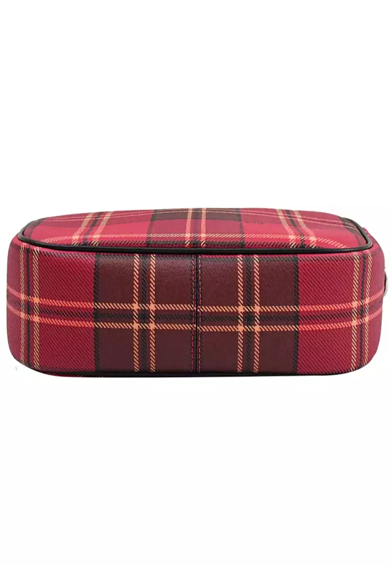 Buy Coach Coach Jamie Camera Bag With Tartan Plaid Print Red/Multi