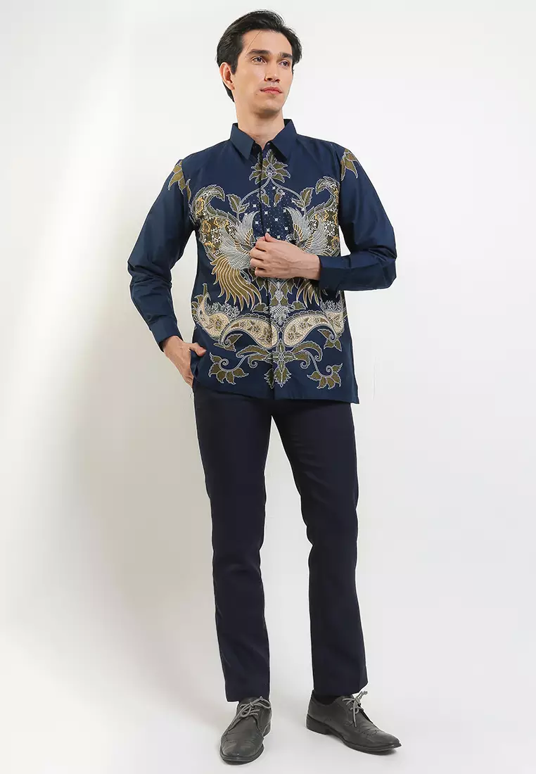 Justin Shirt Kemeja Batik Pria Panjang