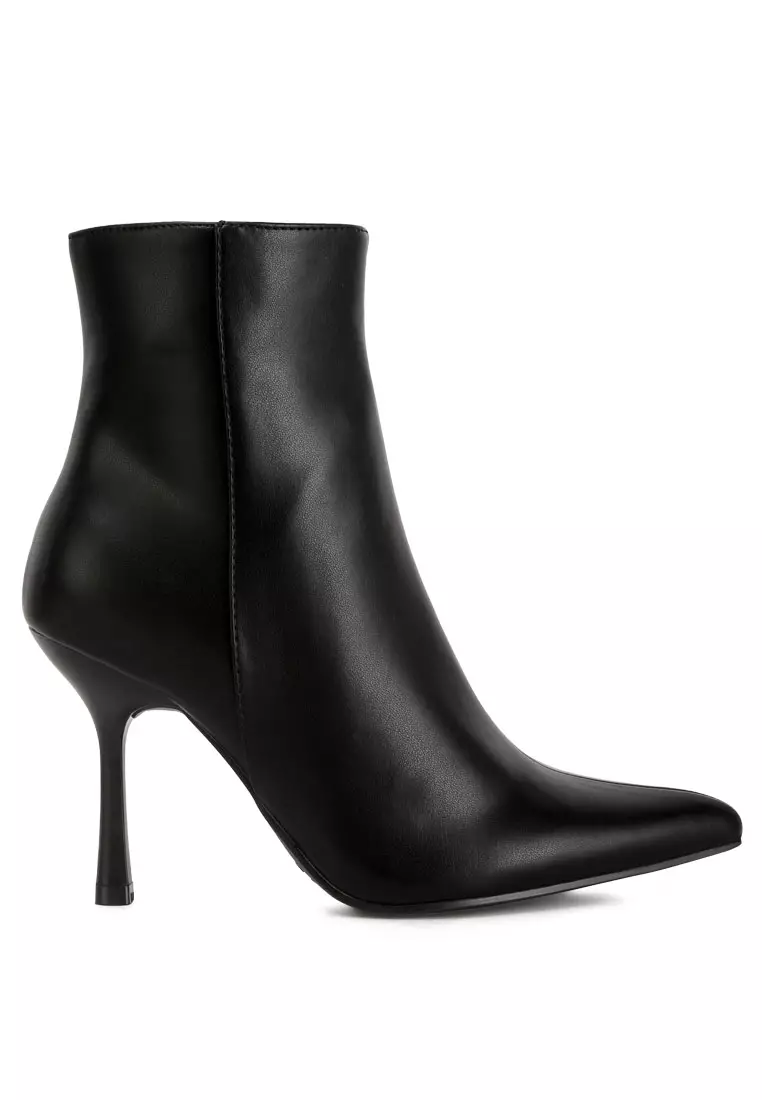 Discount on London Rag  shoes - SKU: Black Ankle Length Stilleto Heel Boots