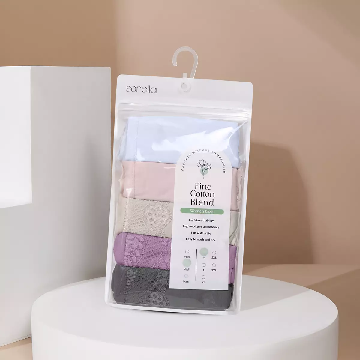 Panty Pack Fine Cotton Blend Midi S25-73257MX2