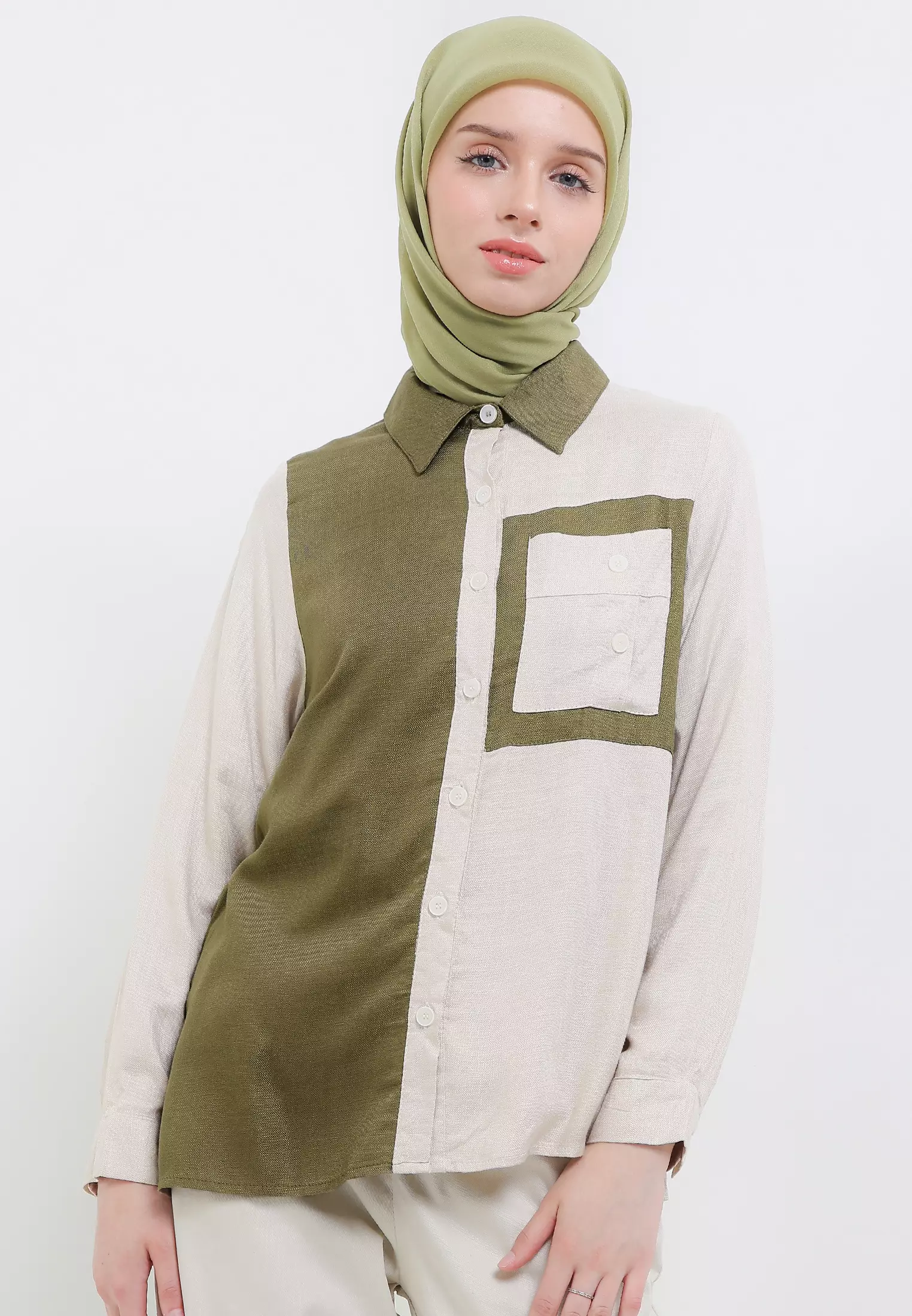 MFMW Orlin Atasan Kemeja Cream