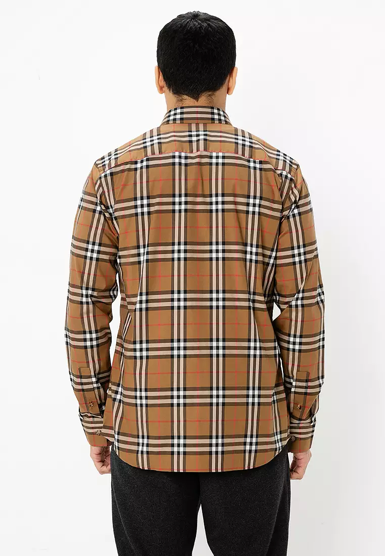 BURBERRY \" シャツSHEFFORD\" セール！ Burberry 'Shefford' Check Shirt Navy/Grey | chancefashionco