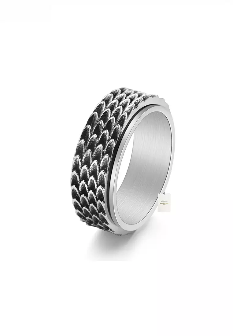 Mens dragon hot sale scale ring