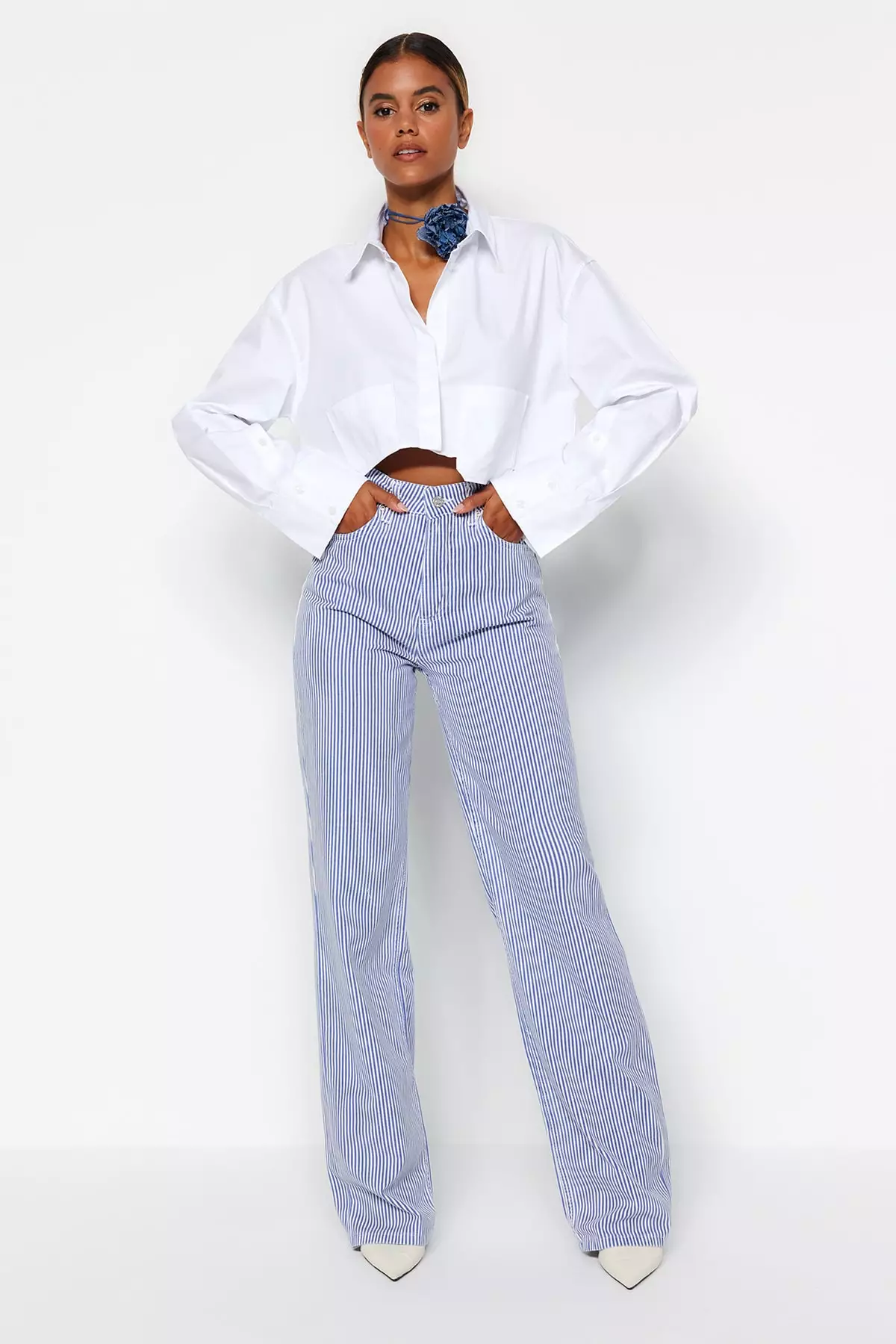 Buy striped jeans outlet