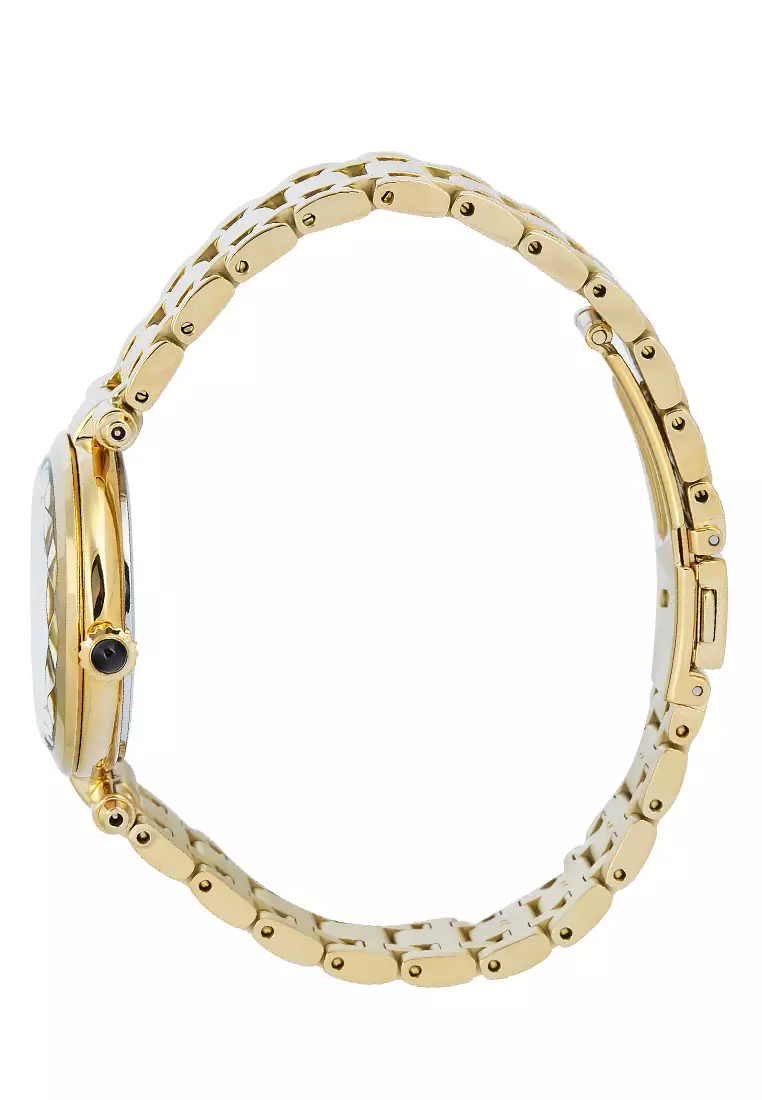 Seiko SRZ554P1 - Jam Tangan Analog Wanita - Gold Dial - All Stainless Steel