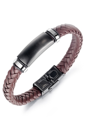 Trendyshop brown Men's Leather Bracelet 84C46AC9DABD7FGS_1