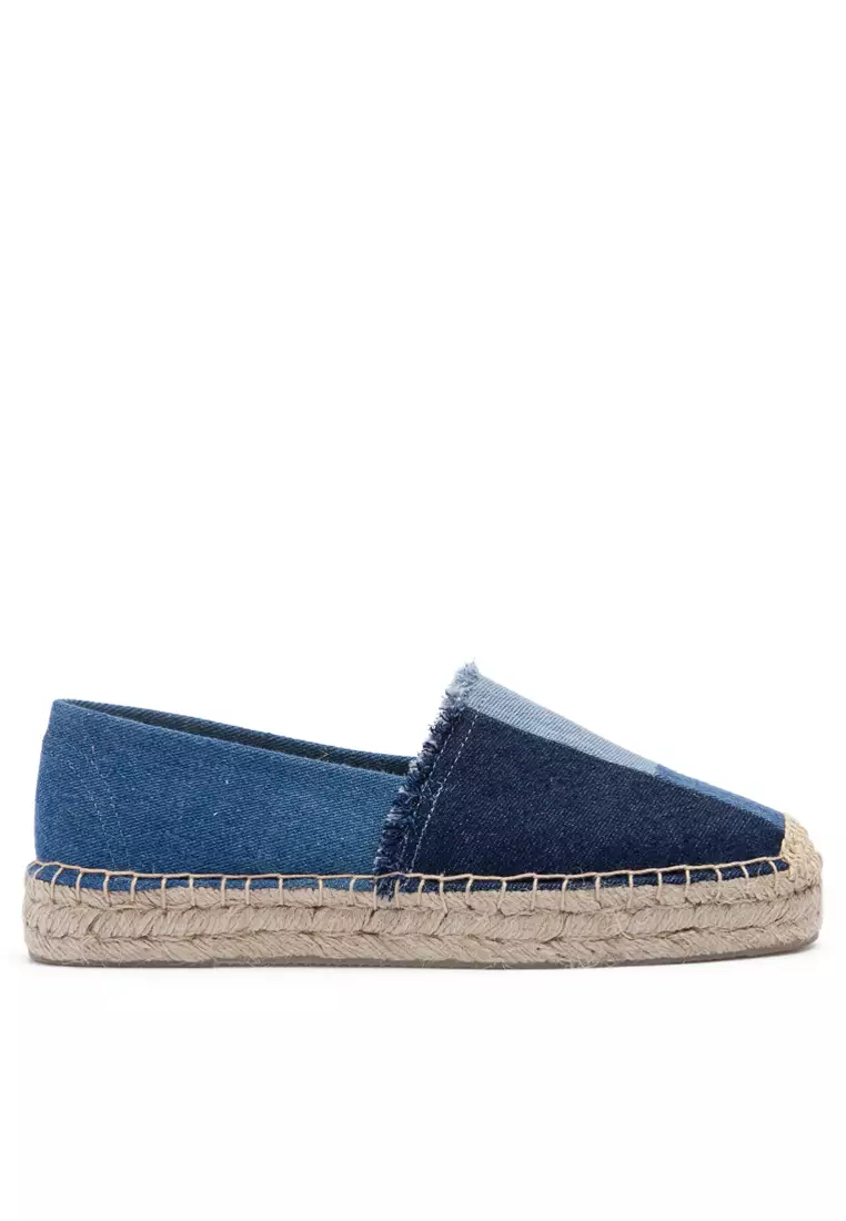Discount on Twenty Eight Shoes  shoes - SKU: Color Matching Denim Espadrilles Hb1111