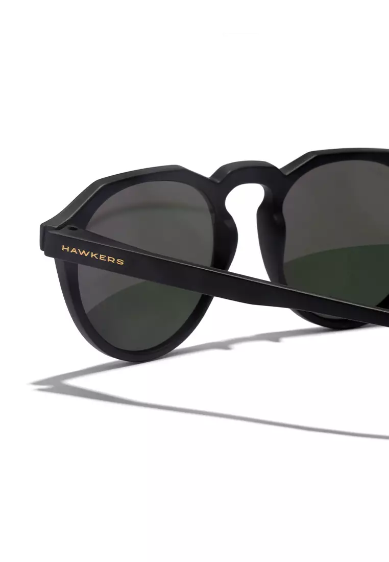 HAWKERS Carbon Black Rose Gold WARWICK Sunglasses for Men and Women, Unisex. UV400 Protection. Official Product designed in Spain